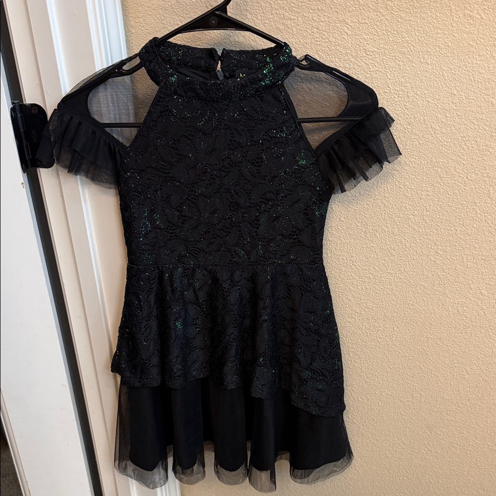 Wicked Girls Black & Green Dress